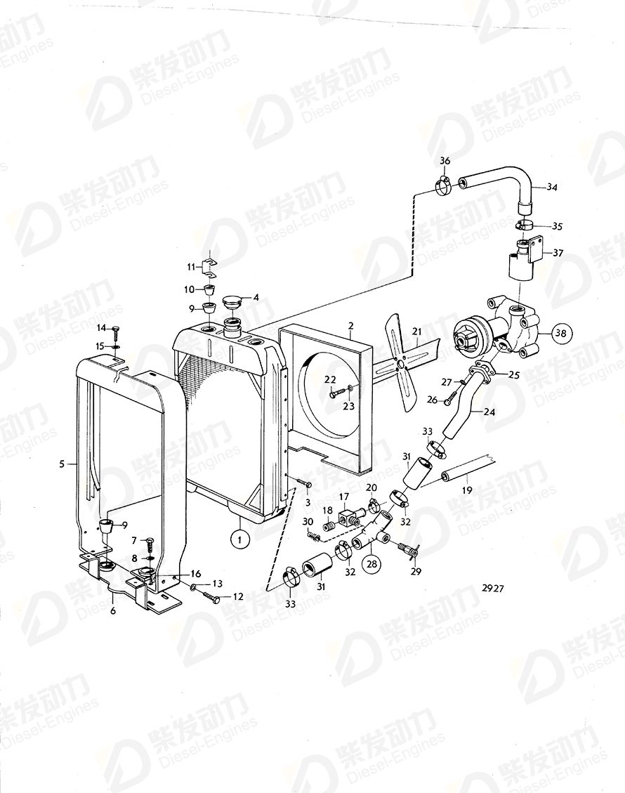 VOLVO Pipe elbow 751501 Drawing